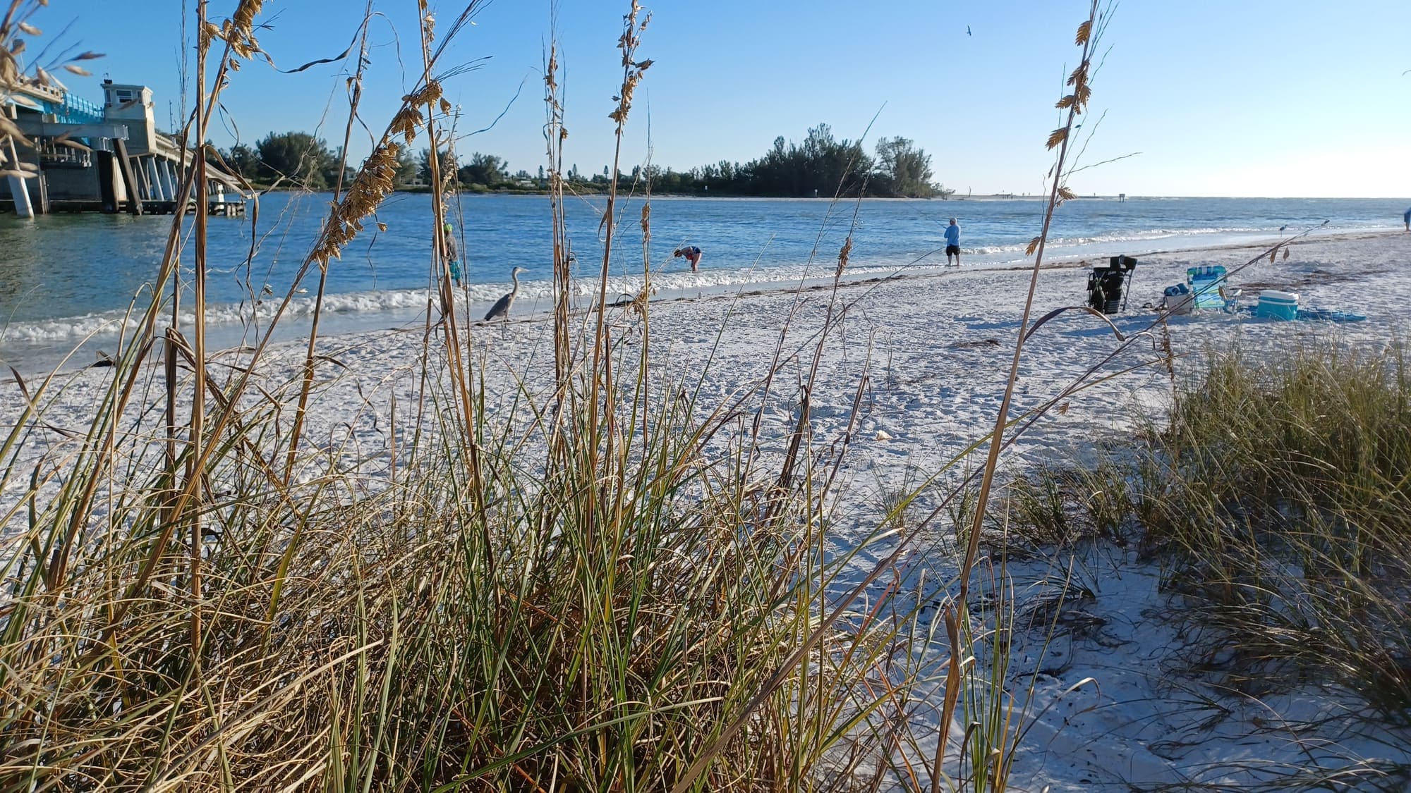Late afternoon at Coquina Beach on Anna Maria Island