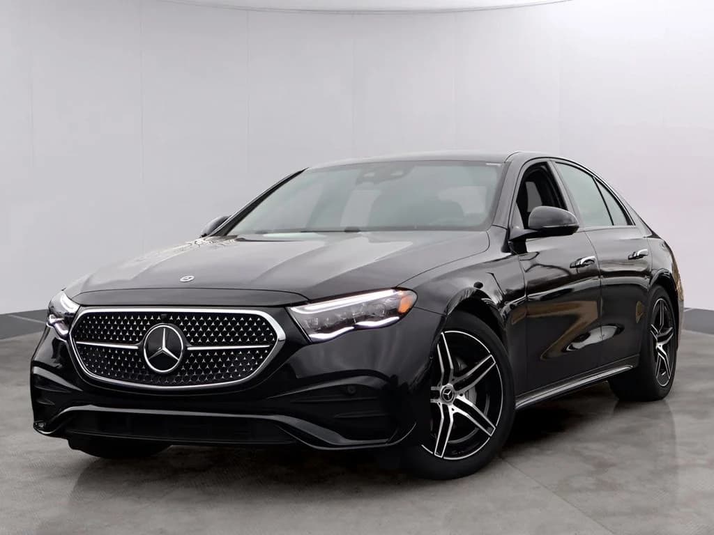Black Mercedes-Benz E 350 sedan