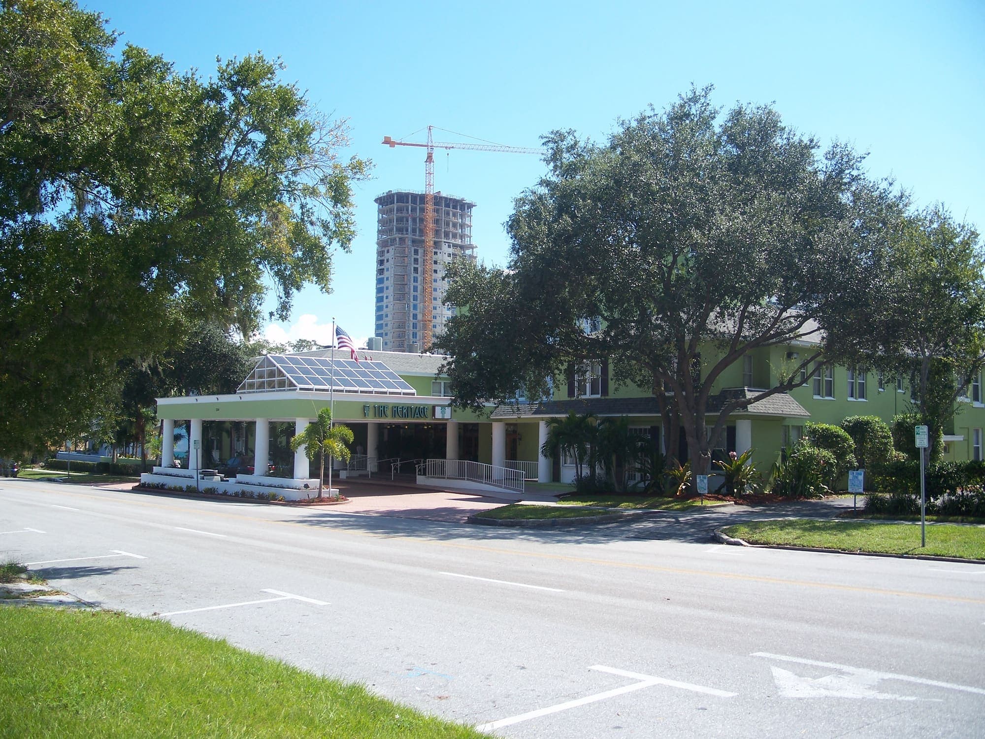 A street in the downtown St. Petersburg historic district