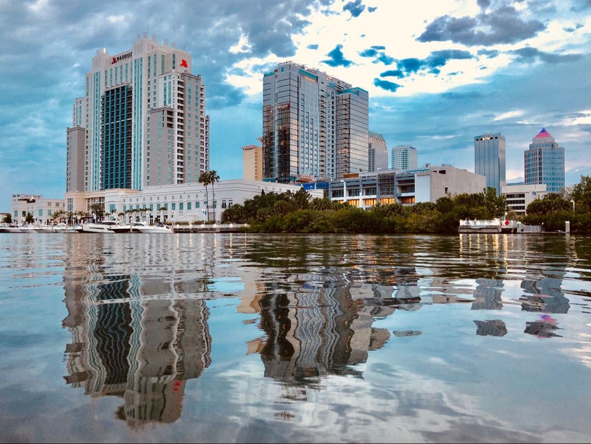 Garrison Channel and the downtown Tampa waterfront