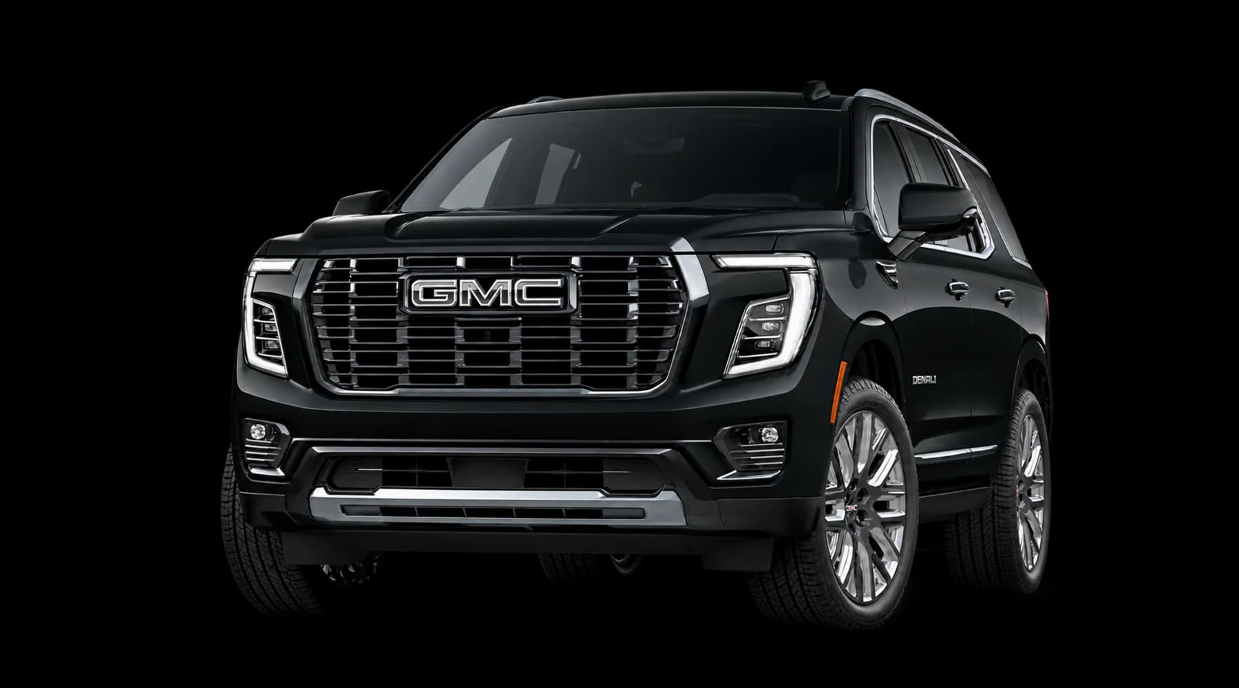 Black GMC Yukon Denali luxury SUV